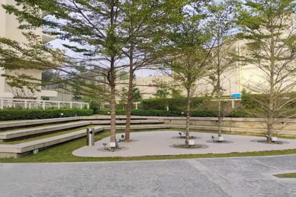 Landscaped Plaza