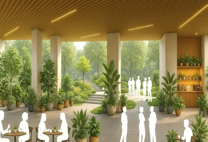 Landscaped Lobby Lounge